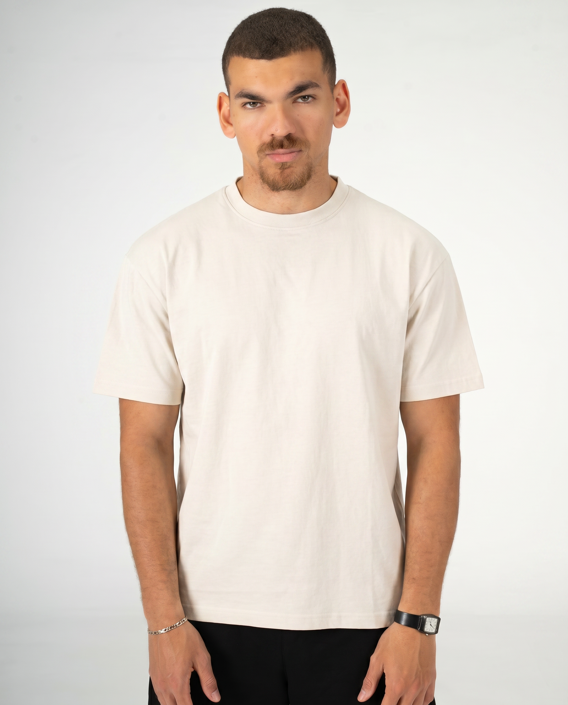 WHITE REGULAR FIT T-SHIRT