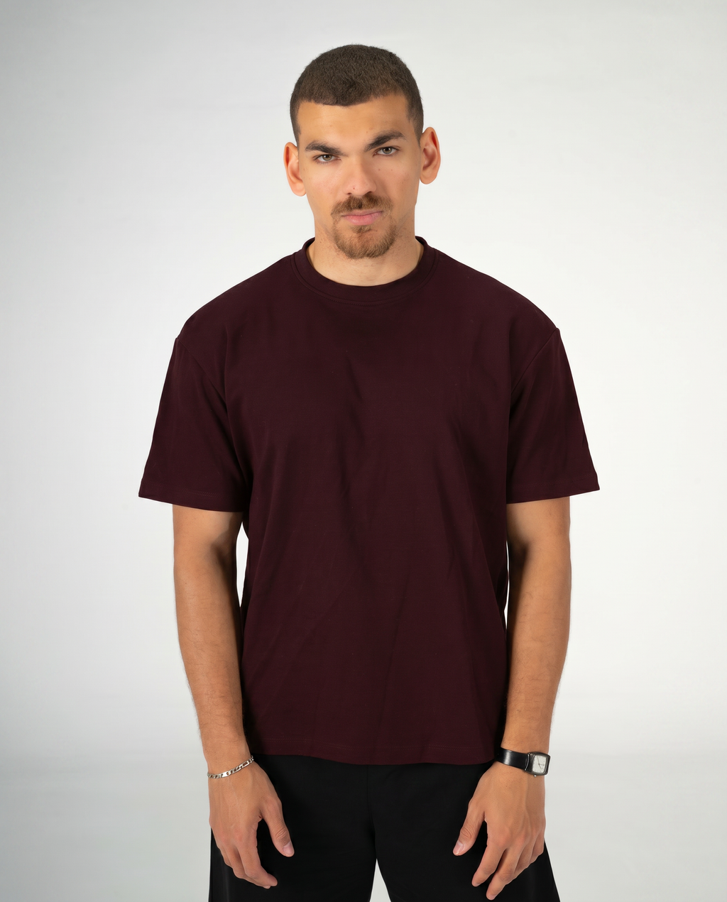 BURGUNDY REGULAR FIT T-SHIRT