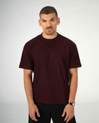 BURGUNDY REGULAR FIT T-SHIRT
