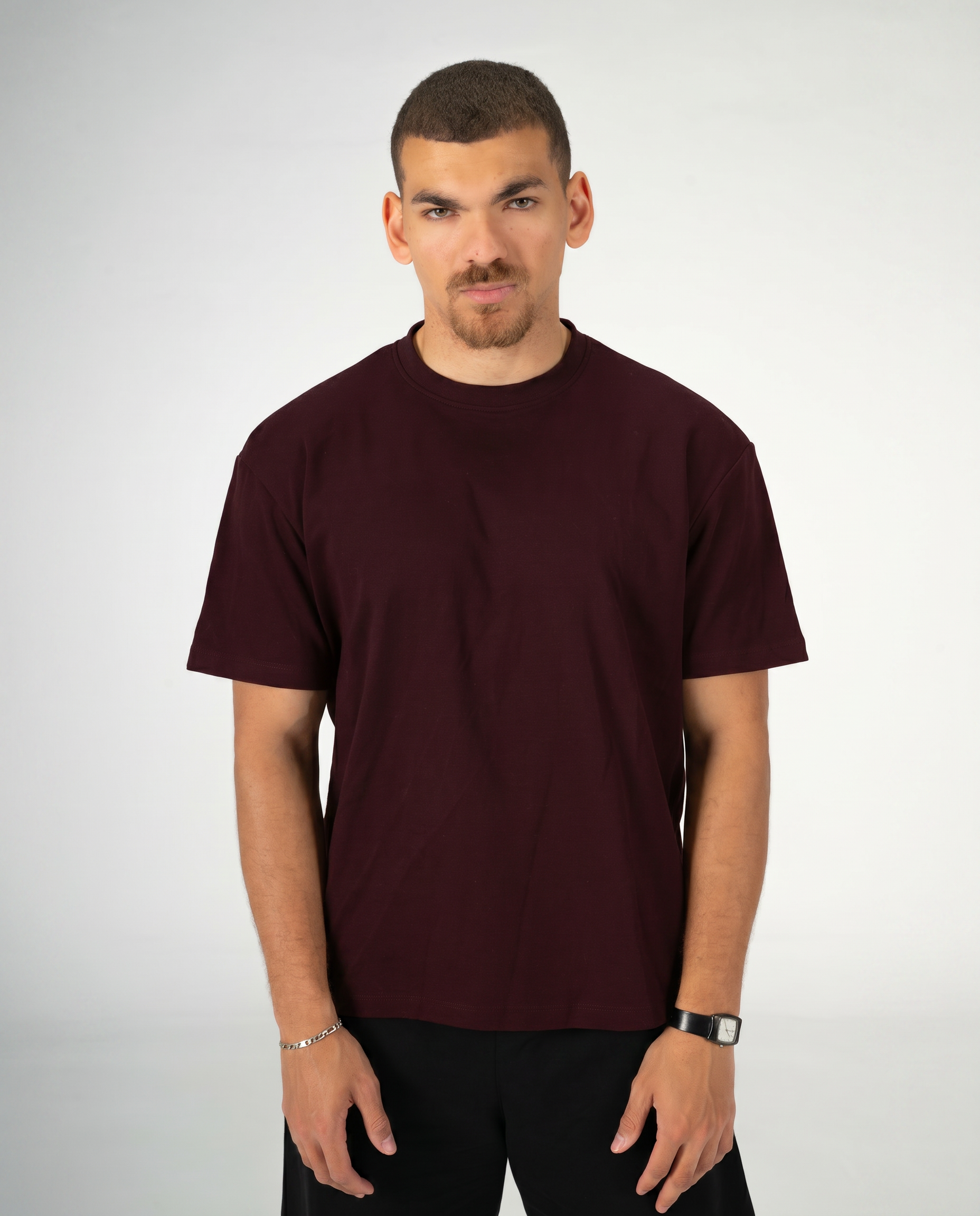 BURGUNDY REGULAR FIT T-SHIRT