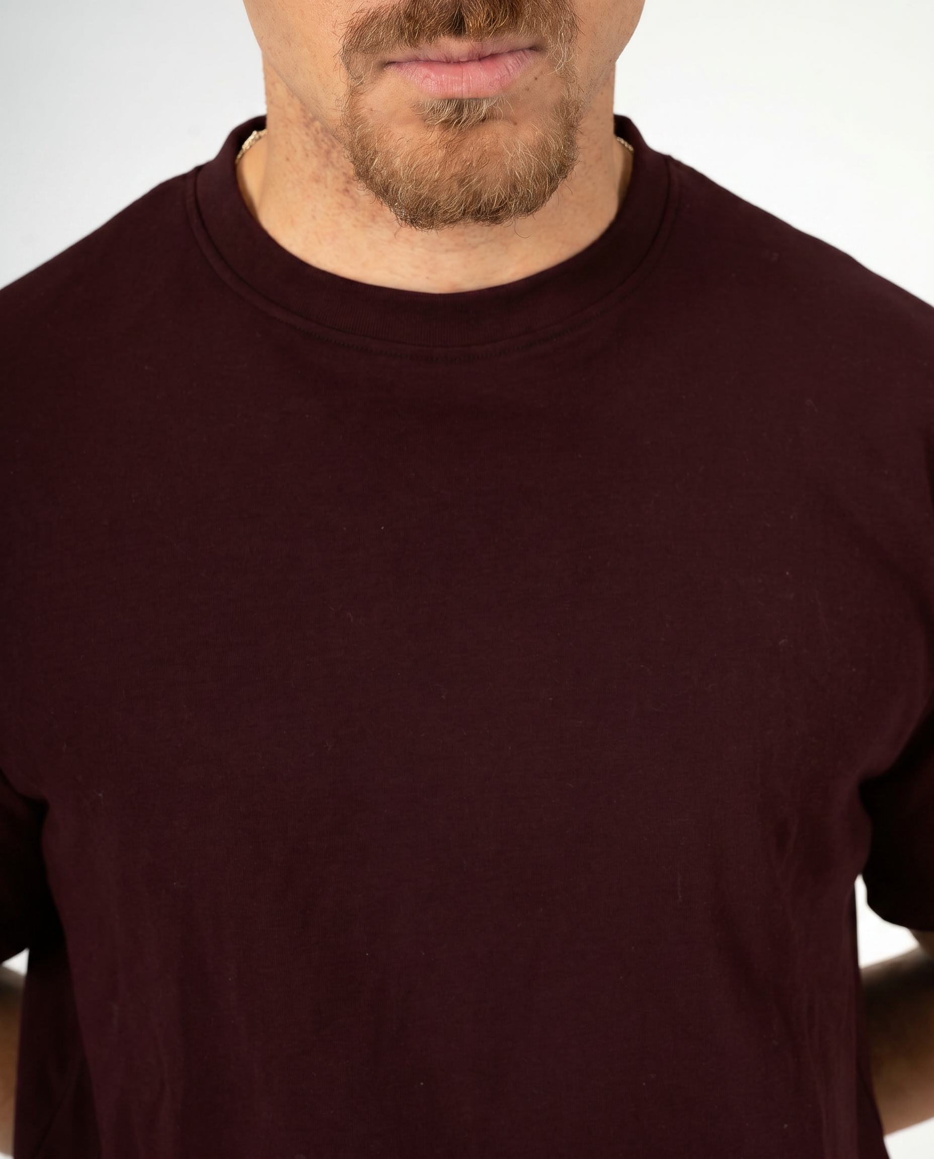 BURGUNDY REGULAR FIT T-SHIRT