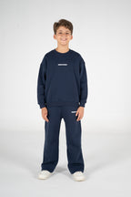 NAVY KIDS CREWNECK
