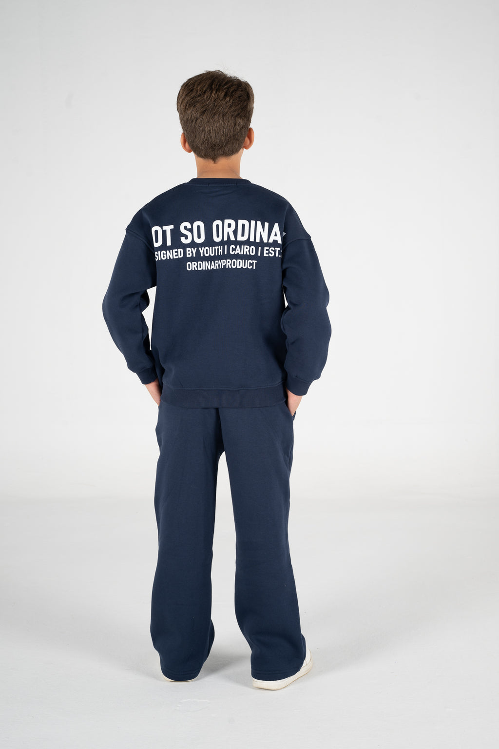 NAVY KIDS CREWNECK