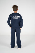 NAVY KIDS CREWNECK