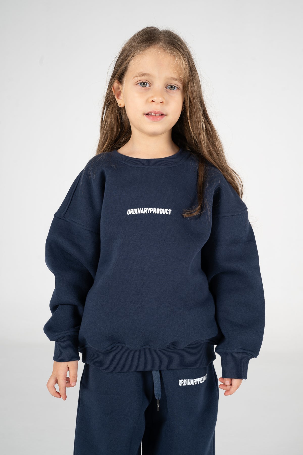 NAVY KIDS CREWNECK
