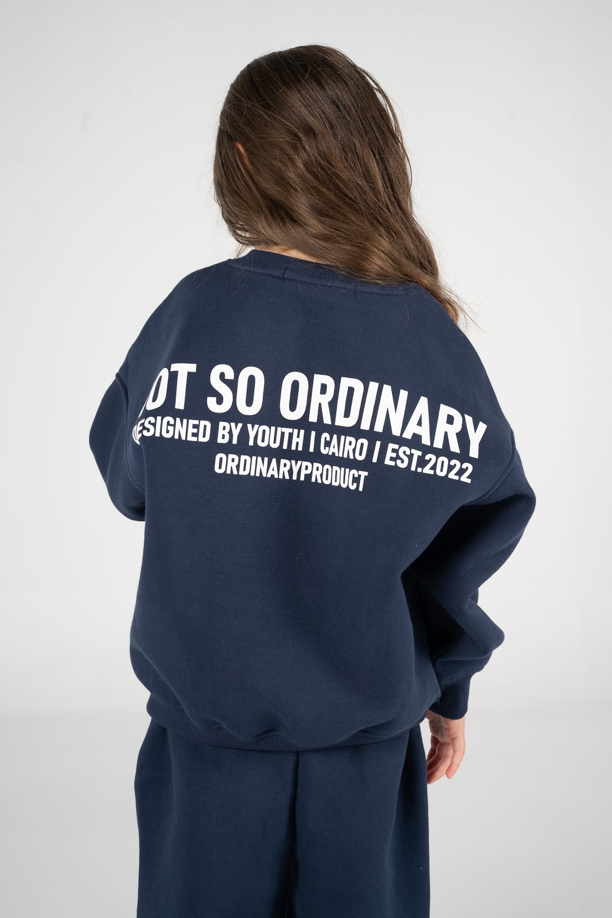 NAVY KIDS CREWNECK