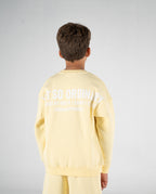 BUTTER YELLOW KIDS CREWNECK
