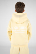 BUTTER YELLOW KIDS HOODIE