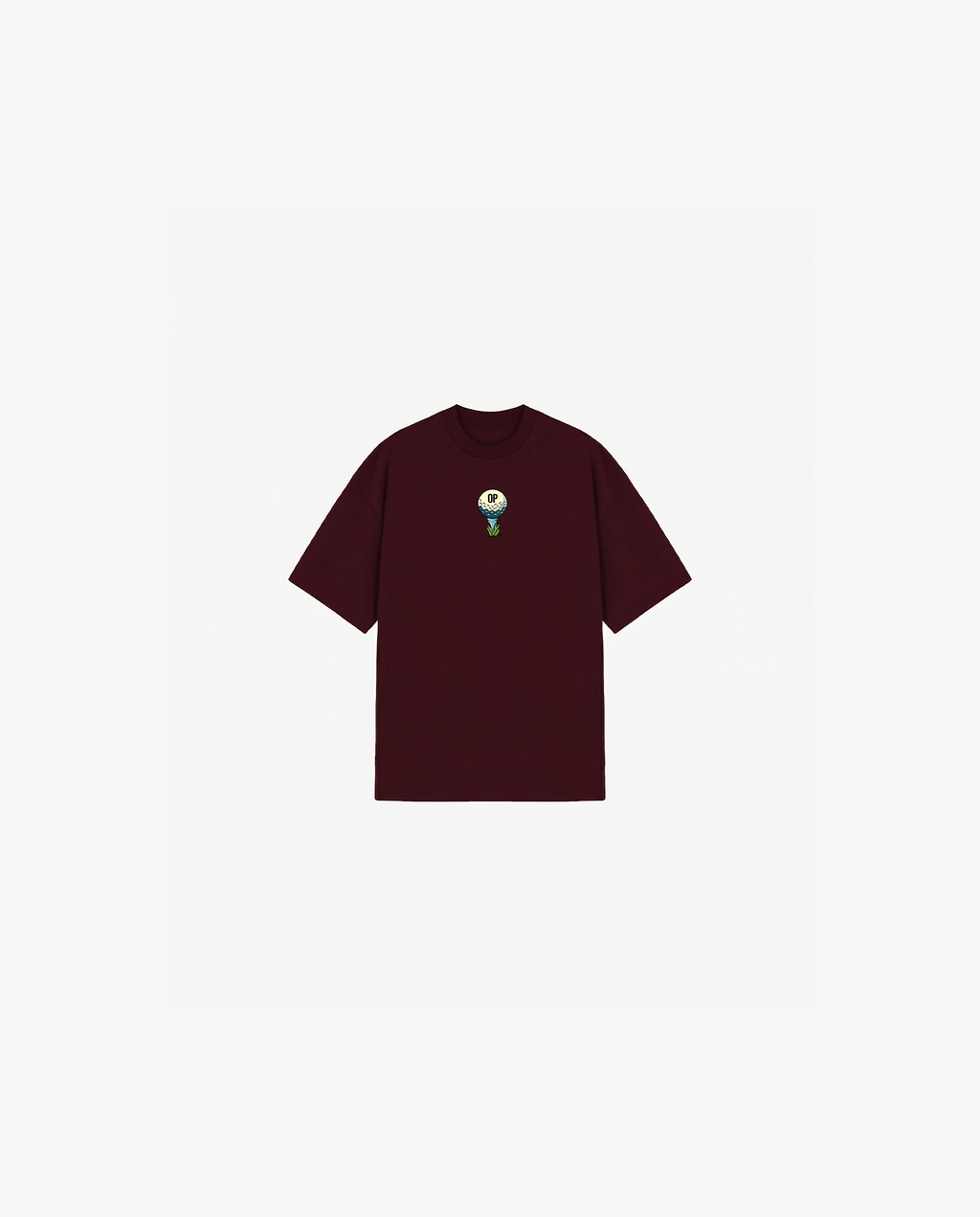 BURGUNDY KIDS T-SHIRT GOLF CLUB