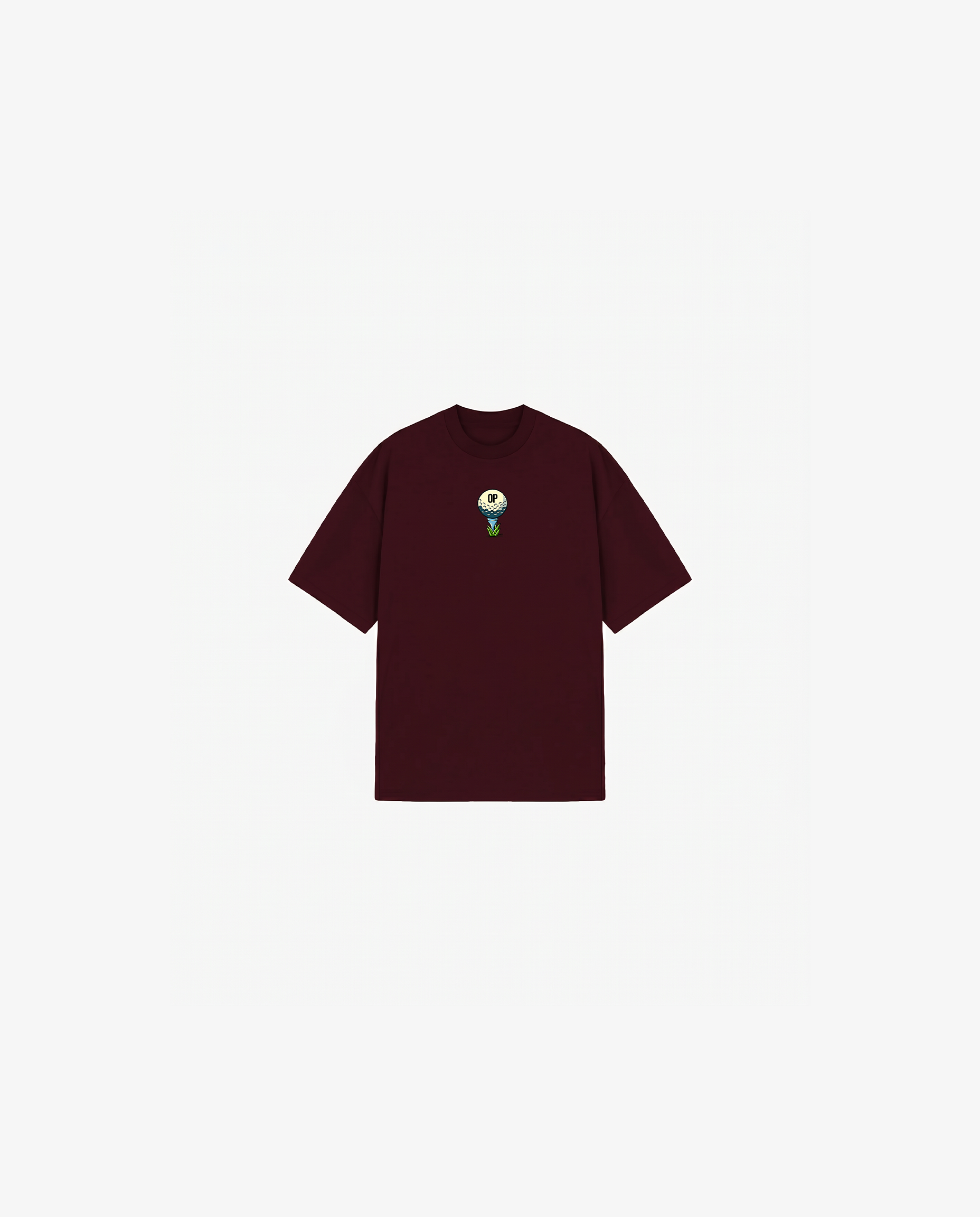 BURGUNDY KIDS T-SHIRT GOLF CLUB
