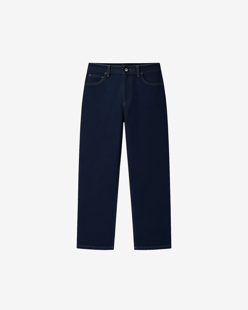 DENIM BLUE STRAIGHT FIT JEANS