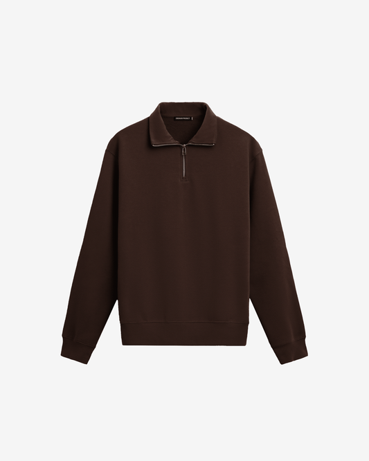 WALNUT QUARTER ZIPPER