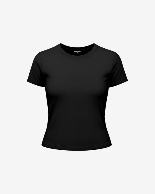 BLACK BABY TEE