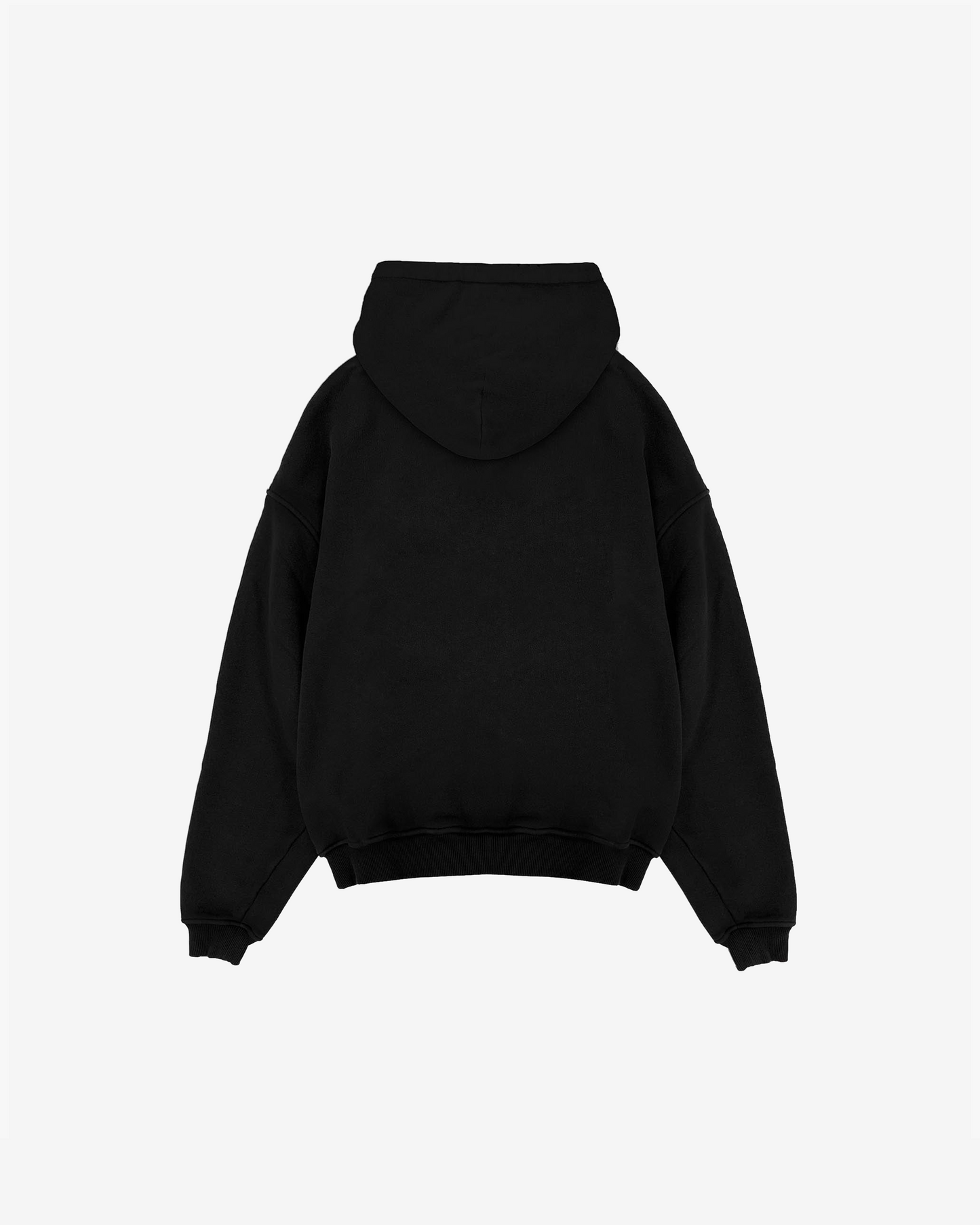 BLACK NOT SO BASIC HOODIE