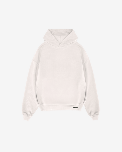 WHITE NOT SO BASIC HOODIE