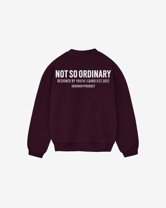 BURGUNDY CREWNECK NSO