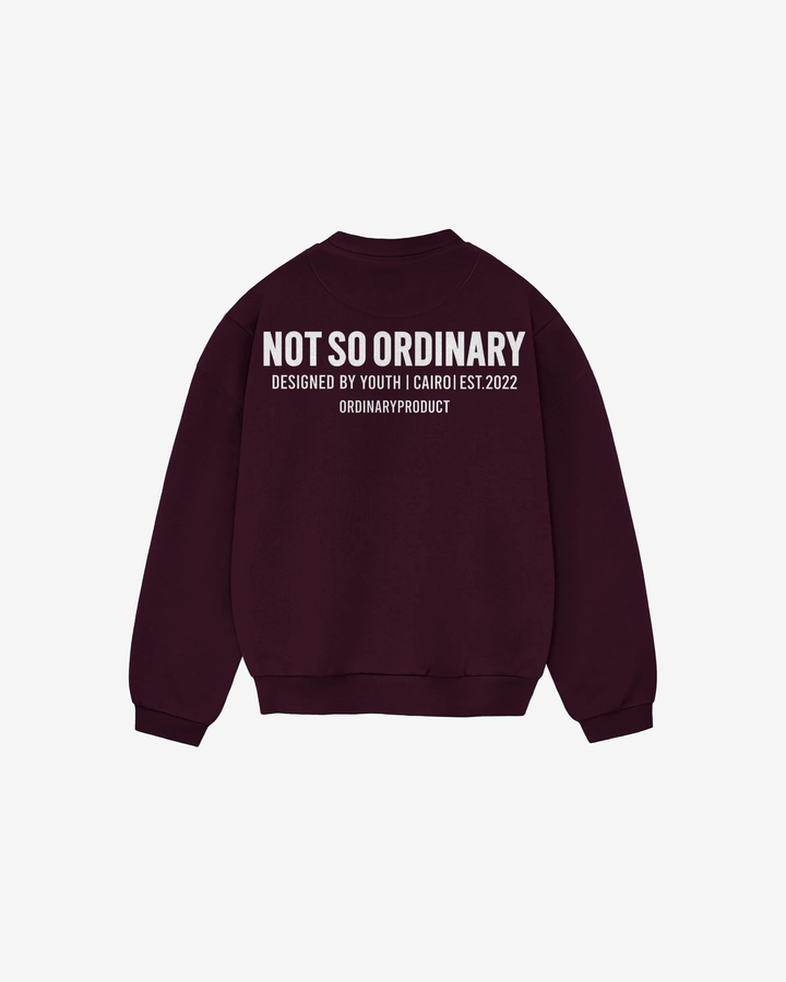 BURGUNDY CREWNECK NSO
