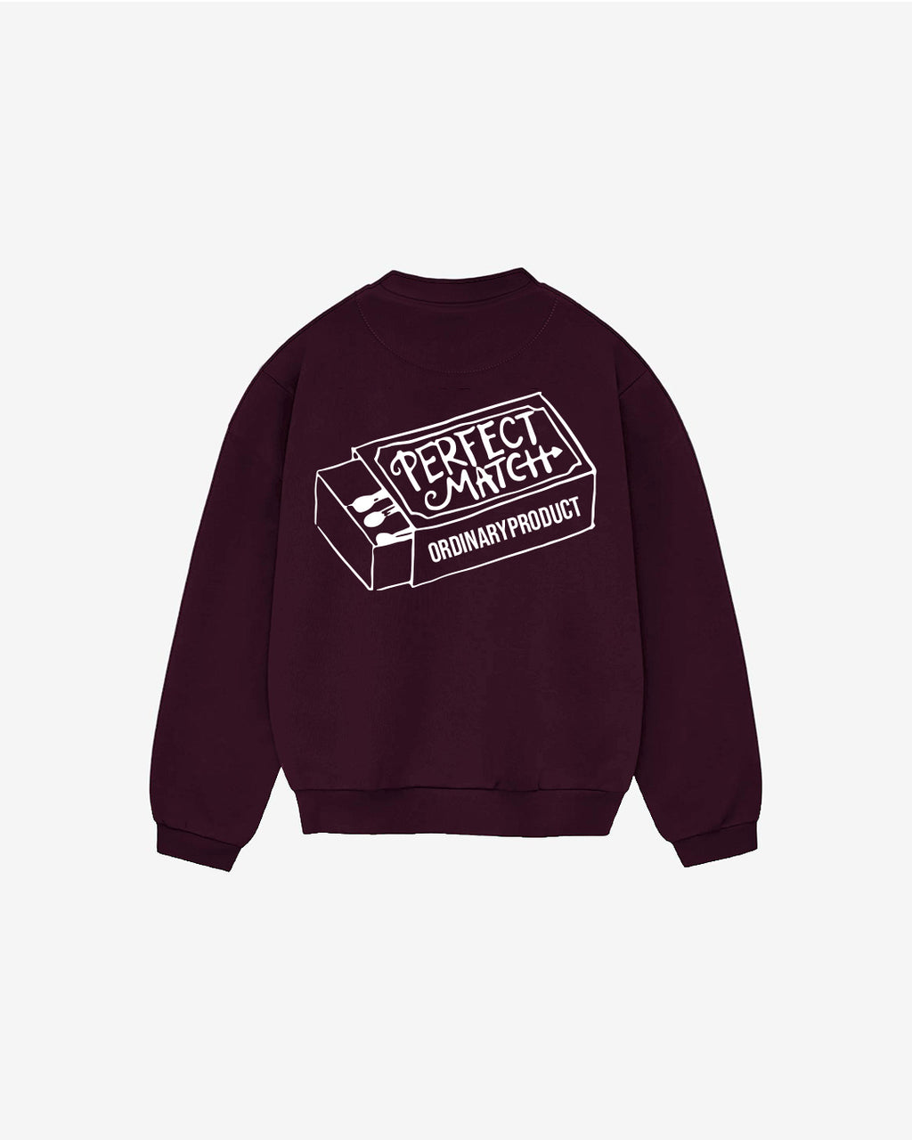 BURGUNDY PERFECT MATCH CREWNECK