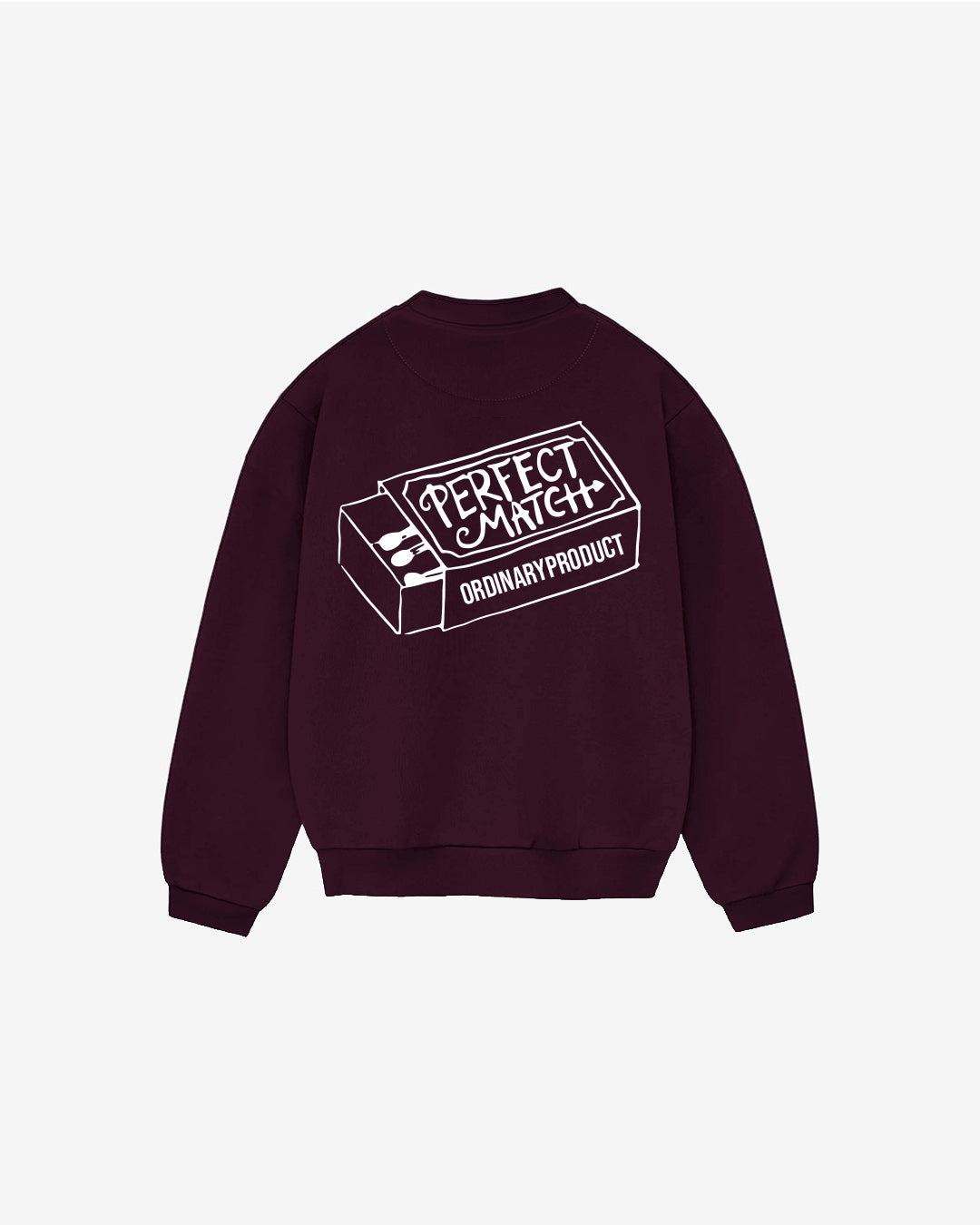 BURGUNDY PERFECT MATCH CREWNECK