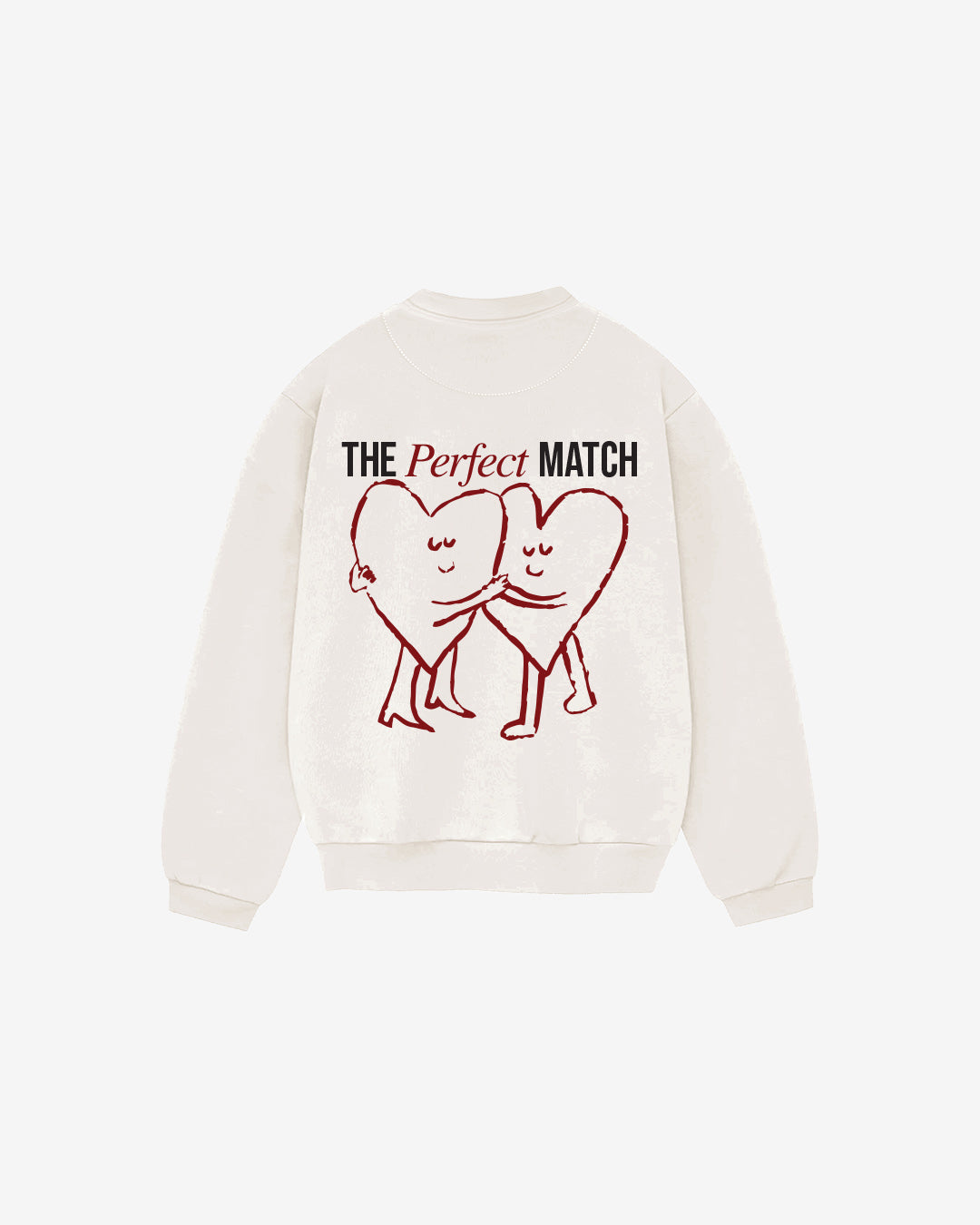 WHITE PERFECT MATCH CREWNECK