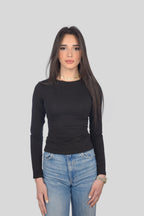 BLACK LONG SLEEVE TOP