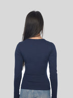 NAVY LONG SLEEVE TOP