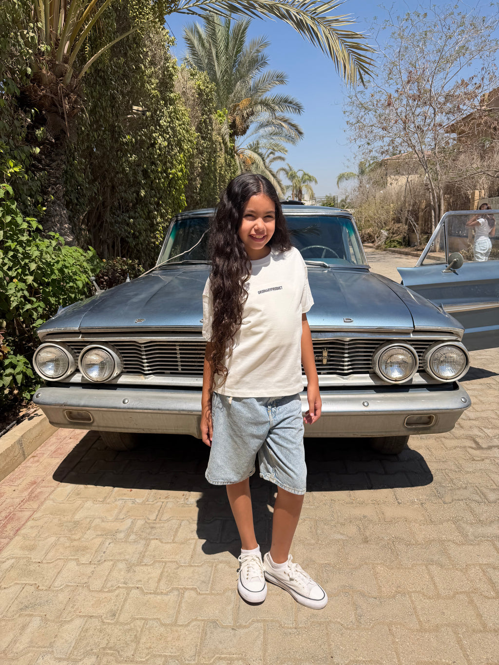 WHITE KIDS T-SHIRT RETRO