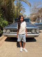WHITE KIDS T-SHIRT RETRO