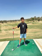BLACK KIDS T-SHIRT GOLF CLUB