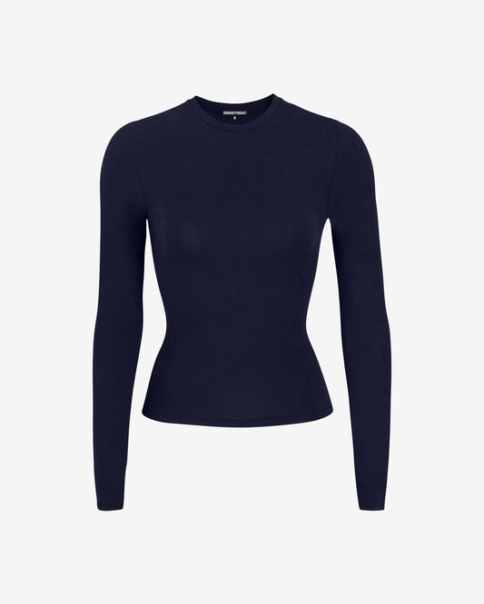 NAVY LONG SLEEVE TOP