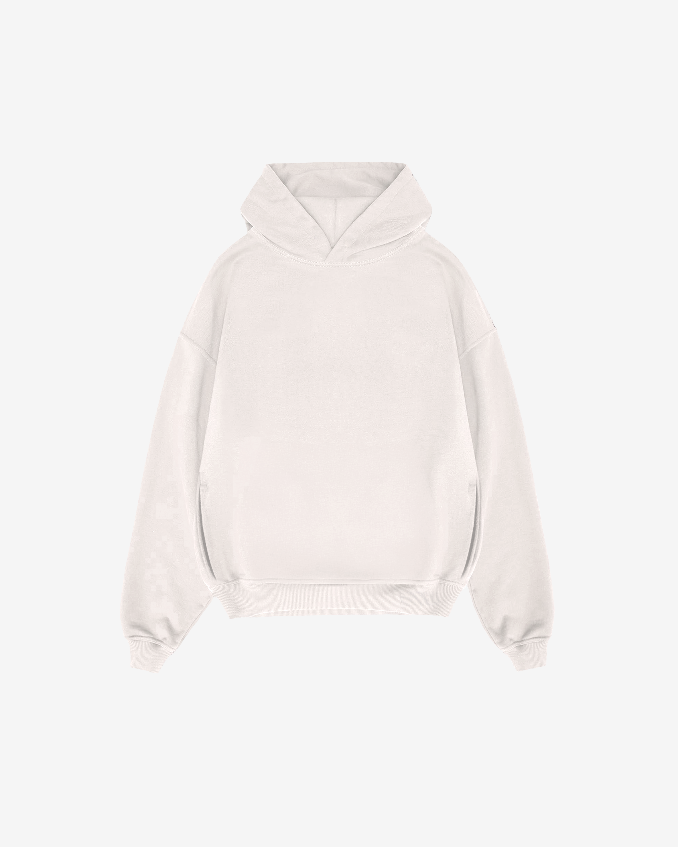 WHITE NOT SO BASIC HOODIE