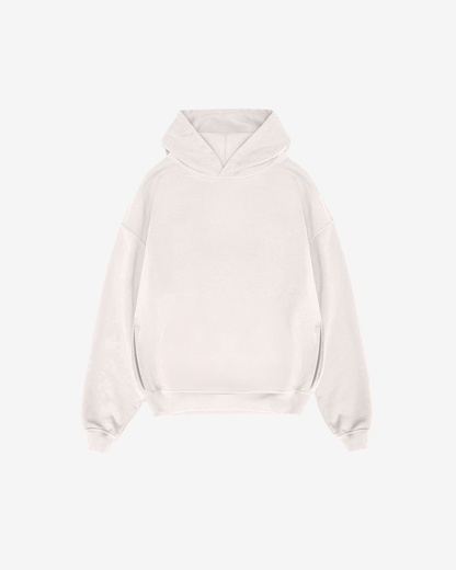 WHITE NOT SO BASIC HOODIE