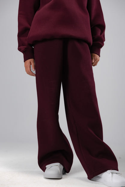 BURGUNDY KIDS SWEATS