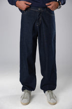 DENIM BLUE STRAIGHT FIT JEANS