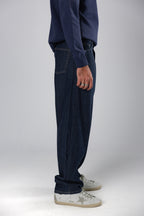 DENIM BLUE STRAIGHT FIT JEANS