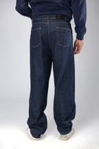 DENIM BLUE STRAIGHT FIT JEANS
