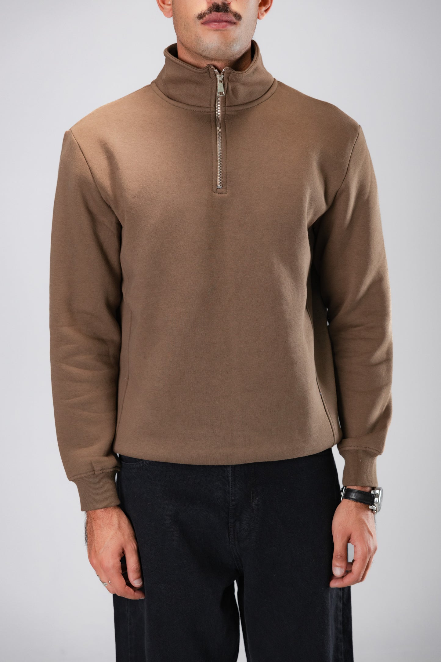 WALNUT QUARTER ZIPPER