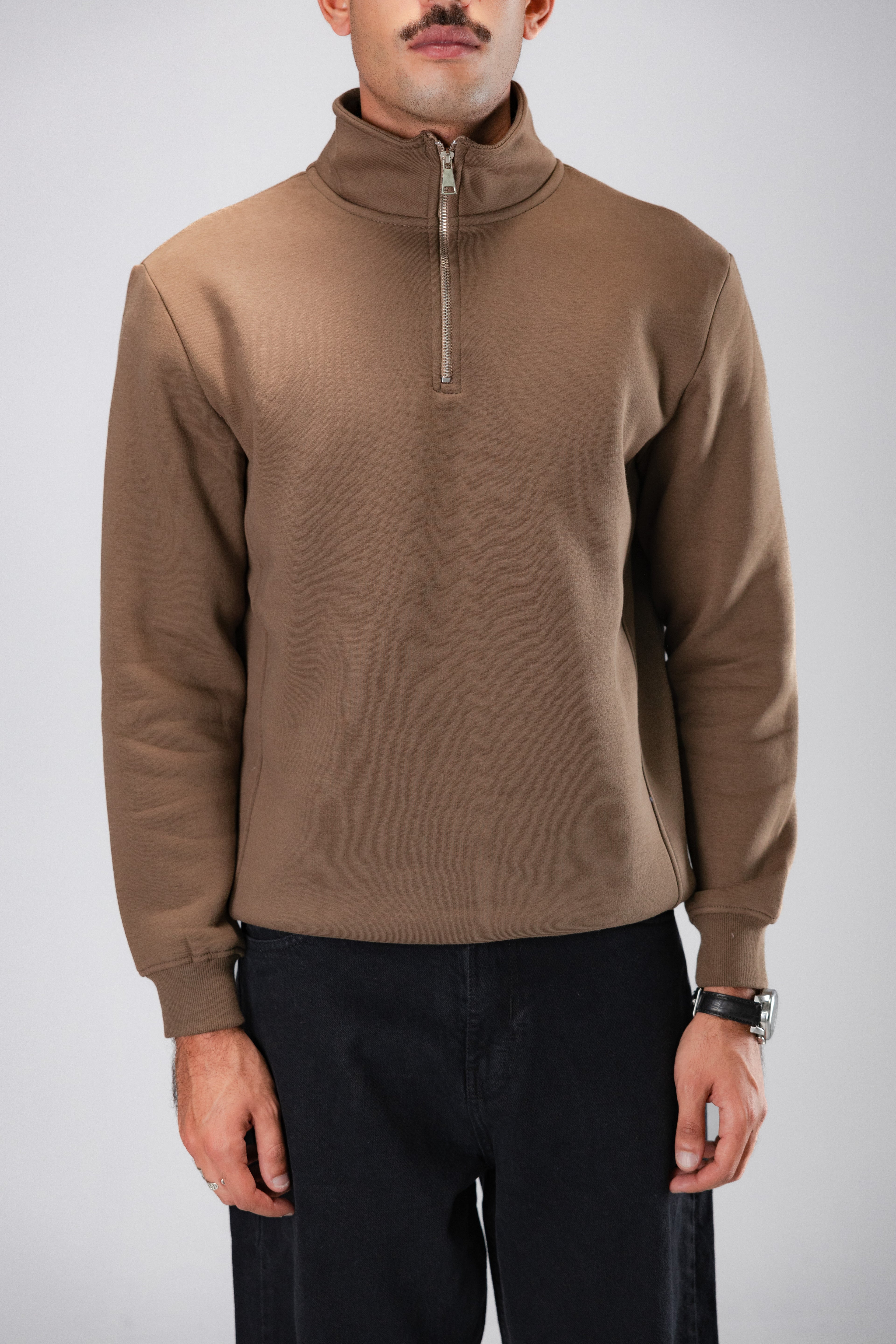WALNUT QUARTER ZIPPER