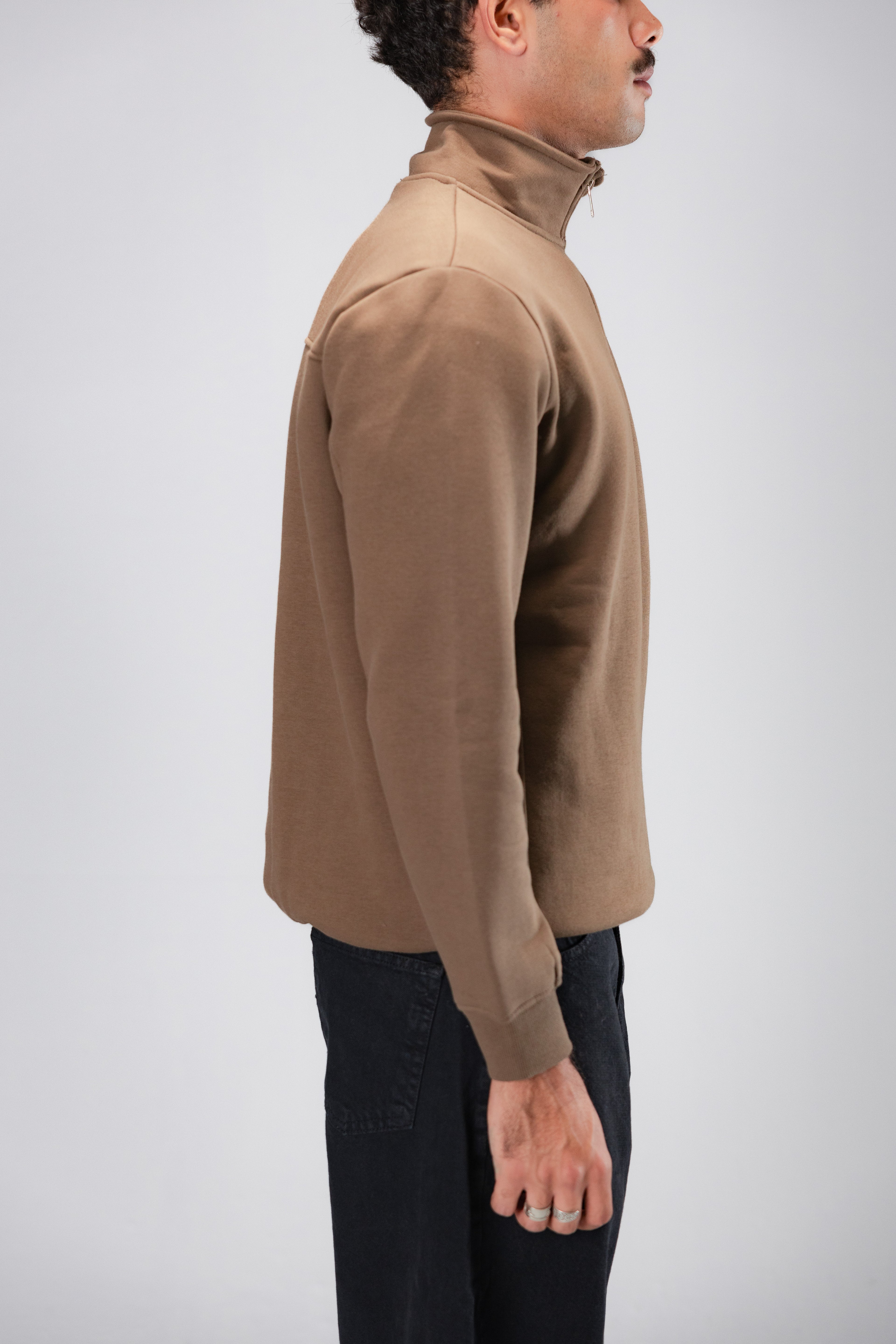 WALNUT QUARTER ZIPPER