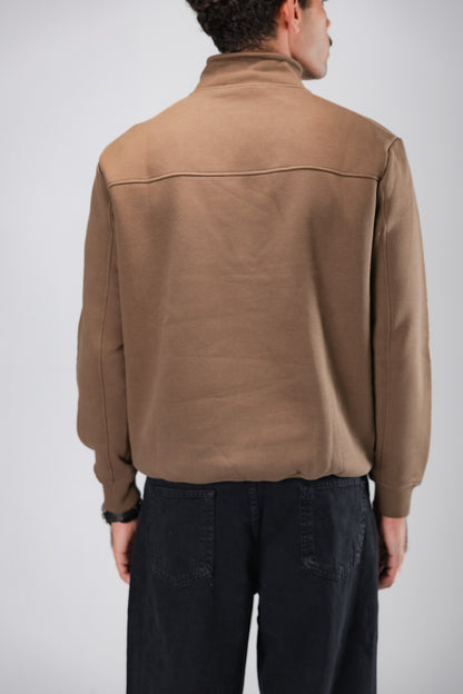 WALNUT QUARTER ZIPPER