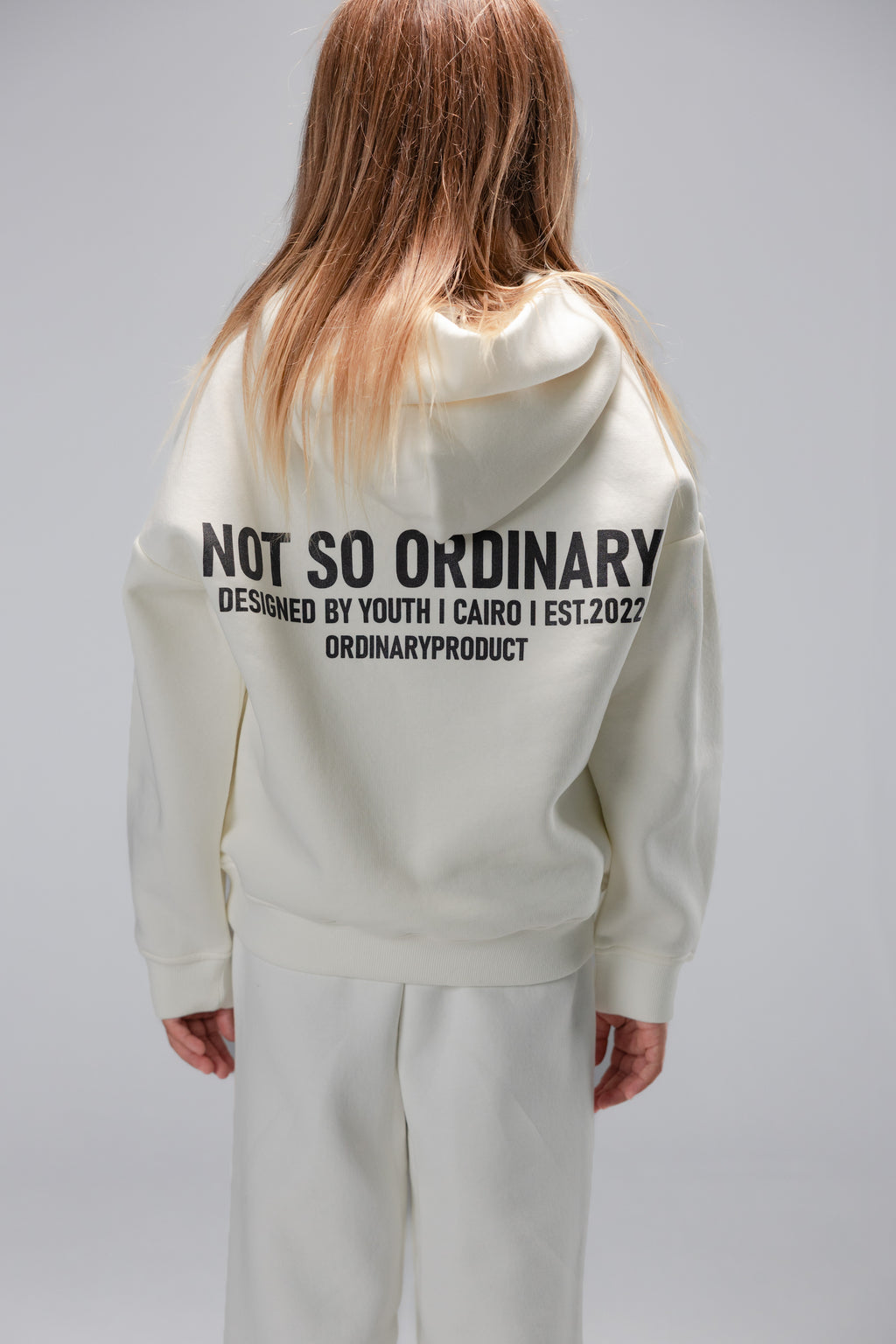 WHITE KIDS HOODIE