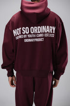 BURGUNDY HOODIE NSO