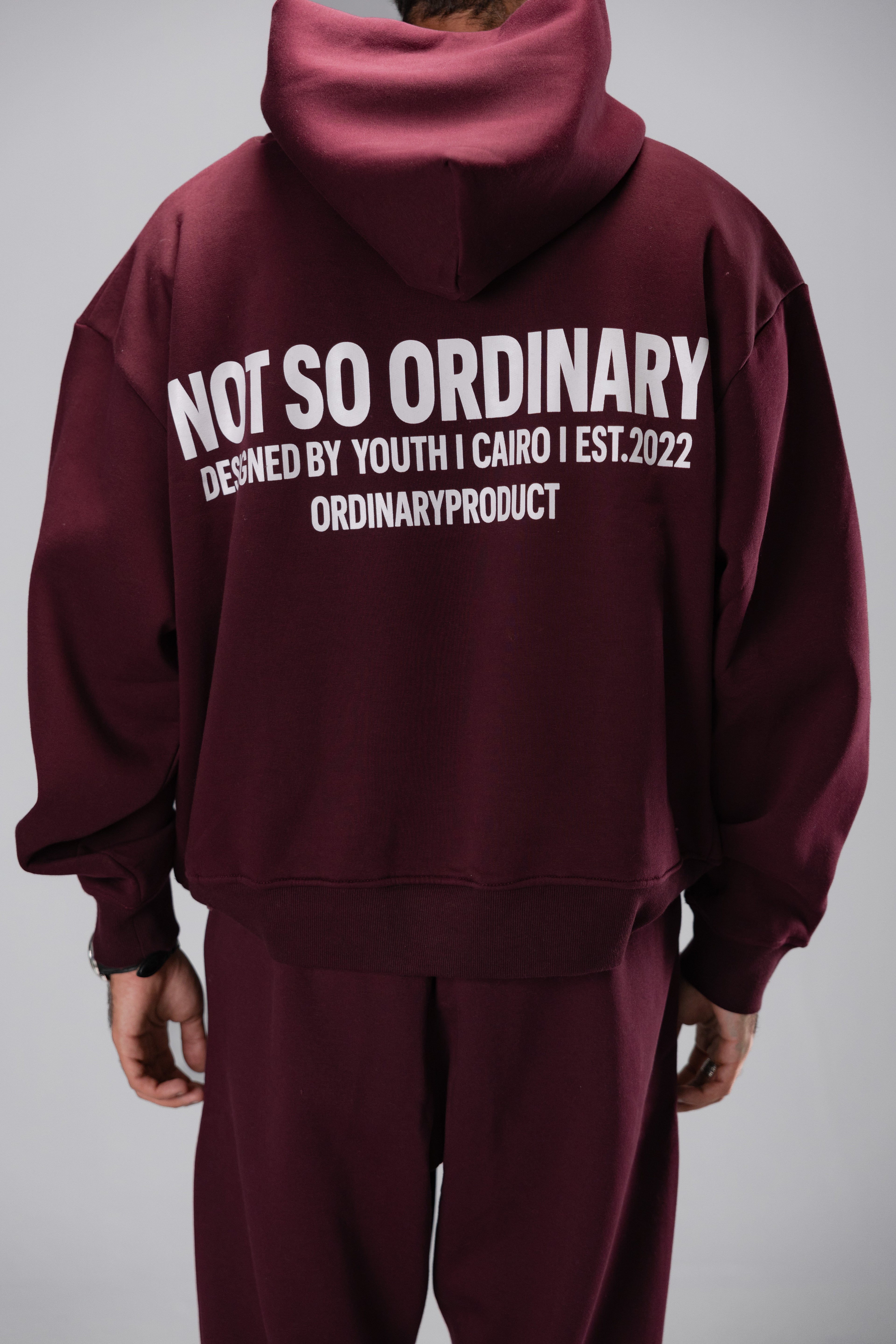 BURGUNDY HOODIE NSO
