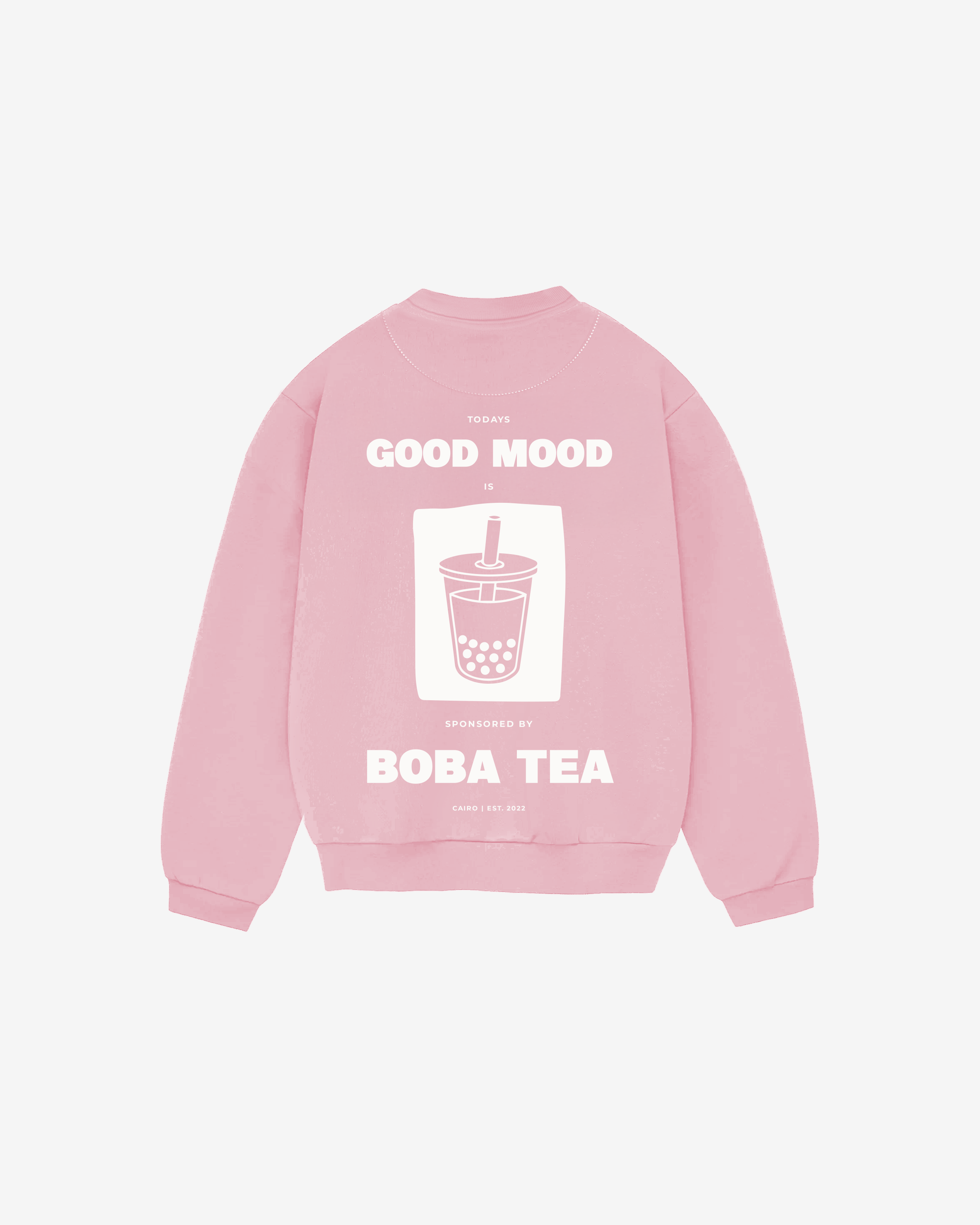 PINK LEMONADE RUNNING ON BOBA CREWNECK