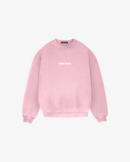 PINK LEMONADE RUNNING ON BOBA CREWNECK