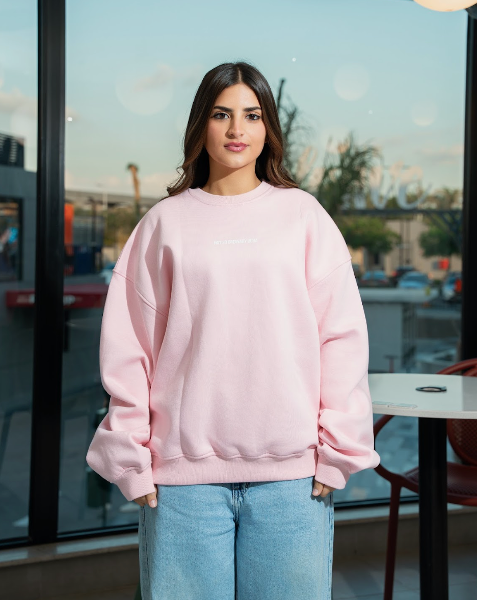PINK LEMONADE RUNNING ON BOBA CREWNECK