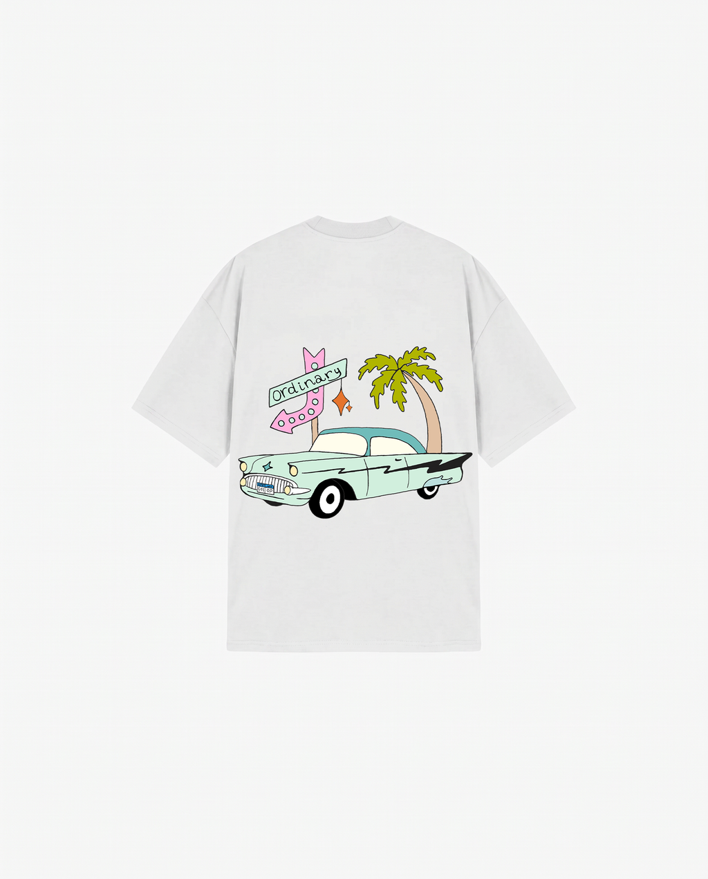 WHITE T-SHIRT RETRO