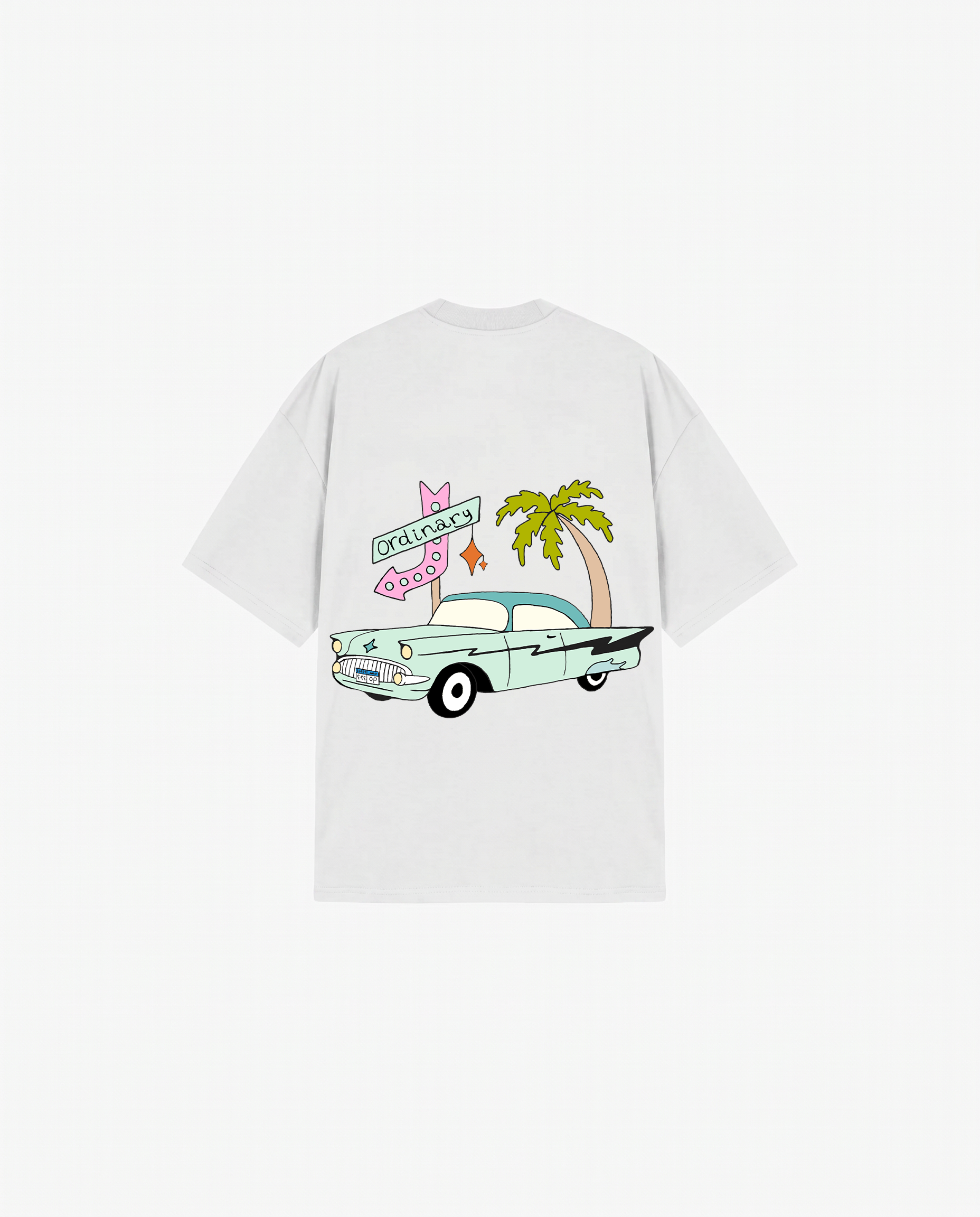 WHITE T-SHIRT RETRO