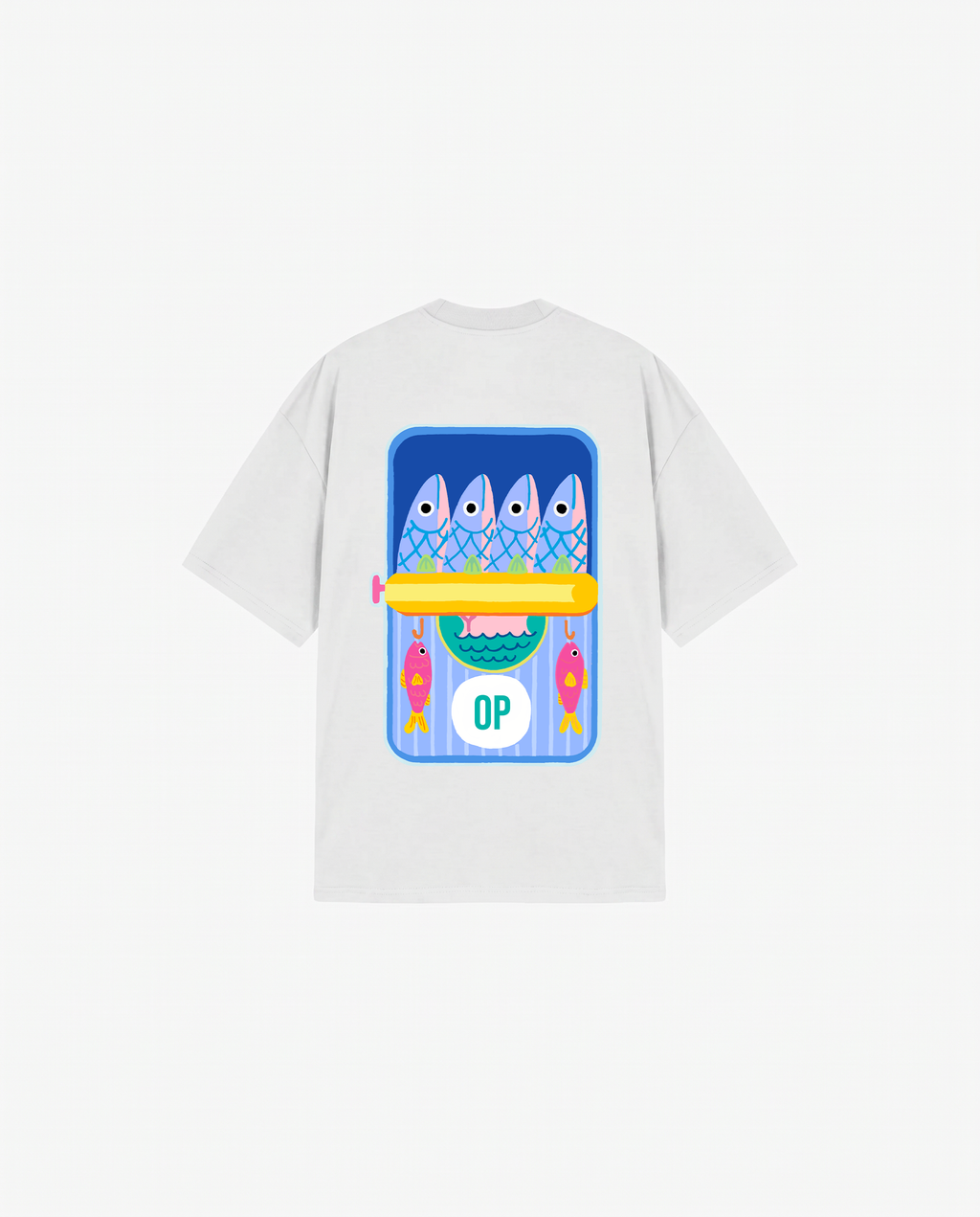 WHITE T-SHIRT FISHING CLUB