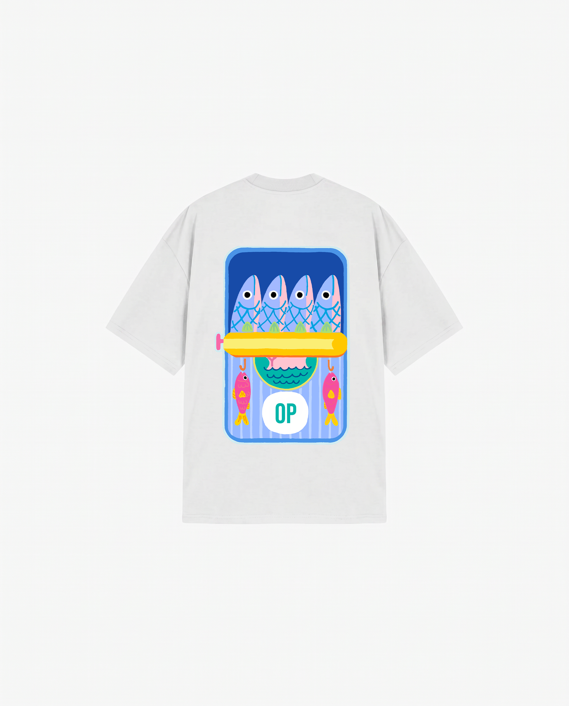 WHITE T-SHIRT FISHING CLUB